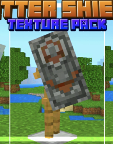 Текстурпак лучших щитов для Minecraft PE: Better Shield Texture Pack For Mcpe
