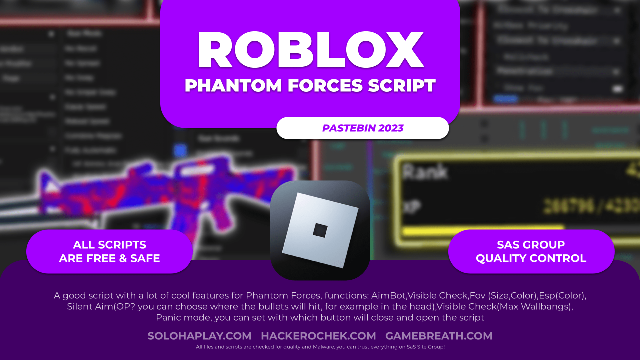 Phantom Forces Script Roblox: Hack, Legit Aimbot & Unlock Skins